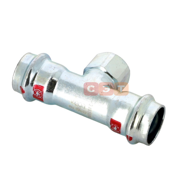 Тройник с ВР  22х1/2"х22 оцинкованная сталь (Prestabo) серия 1117.2