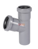 Тройник косой раструбный 67*  50 / 50  HTEA ( серый )