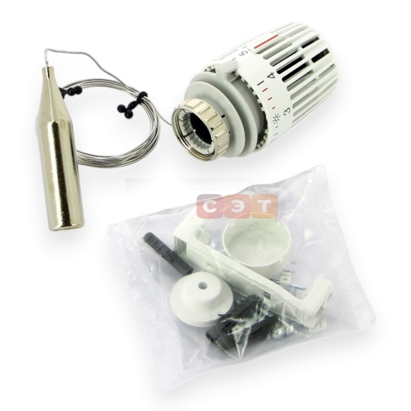 Термостатическая головка K, M30x1,5 с дистанционным датчиком Uni-Fitt