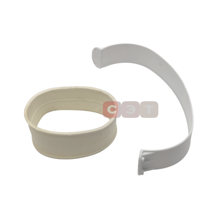 Колено коаксиальное стартовое (хомут) Ø 60/100 мм