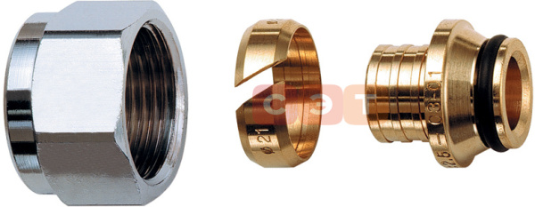 Концовка для пластиковых труб (3/4" EuroKonus) 16 х 2,2 (1/2")