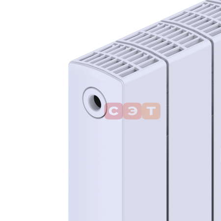 Радиатор биметаллический Rifar SUPReMO 800 (6 секций, RAL 9016, боковое подключение)