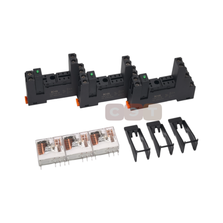 Реле промежуточное на DIN-рейку, 12V DC в сборе