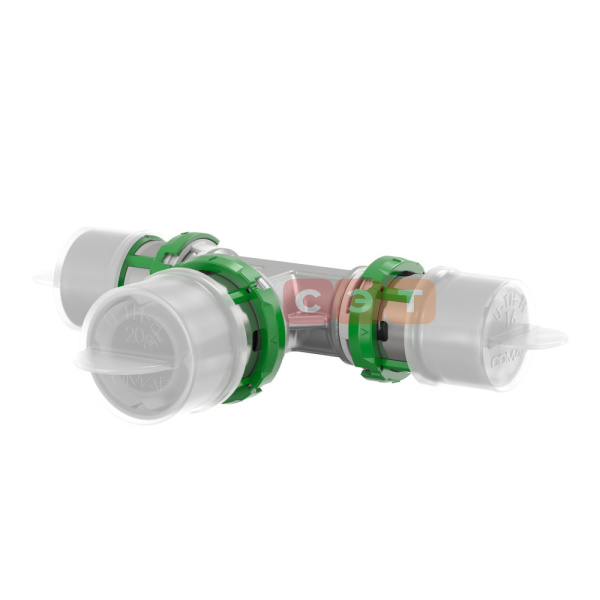 Пресс-тройник равнопроходный SkinPress 20х2.0 (латунь) COMAP