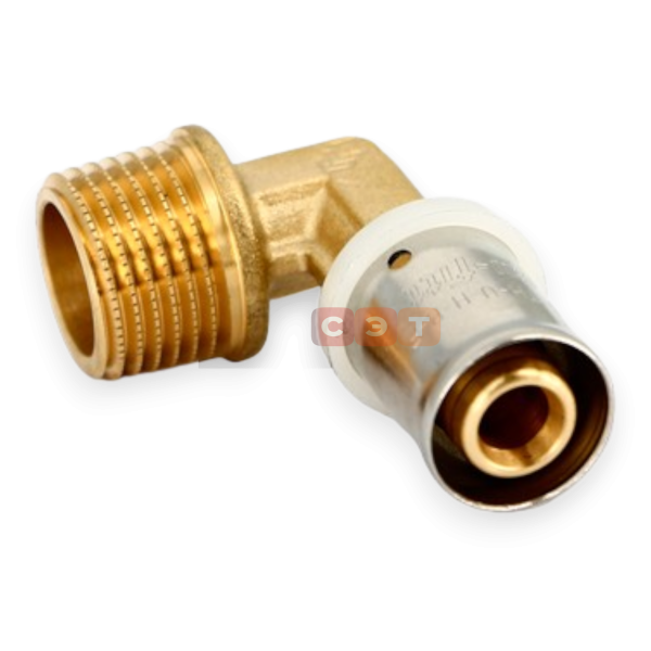 Угол пресс с НР 20х1/2" Uni-Fitt