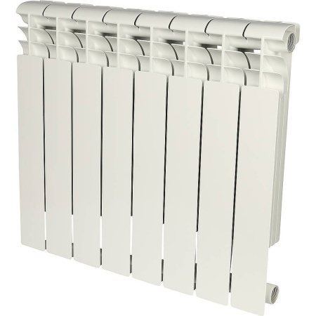 Радиатор алюминиевый секционный RAL 9016 Rommer Profi 500 ( 8 секций)