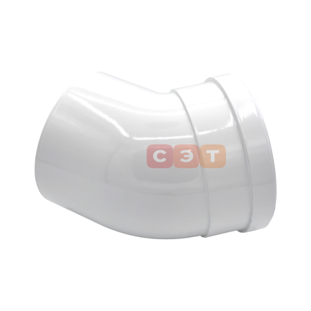 Коаксиальный отвод полипропиленовый 45°, диам. 80/125 мм