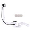Слив/перелив для ванн Multiplex Visign M5 (автомат, DN40/50, l=150-260мм, сифон, отвод 45) (Viega)