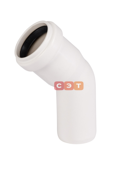 Отвод однораструбный 45* d  32  HTBw ( белый )