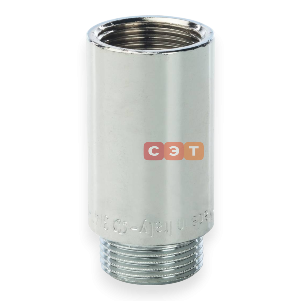 Удлинительная гайка усиленная латунная (хромированная)  3/4" х 50 General Fittings