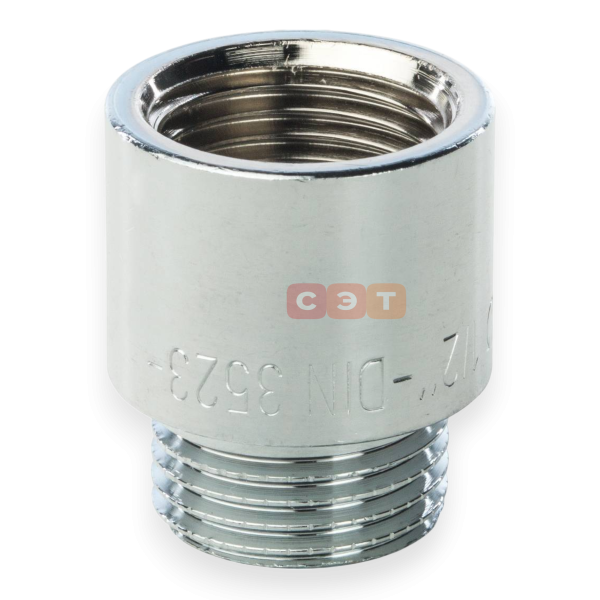 Удлинительная гайка усиленная латунная (хромированная)  1/2" х 20 General Fittings