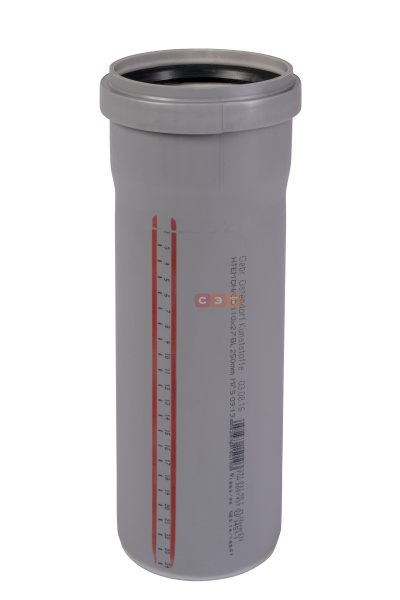 Труба раструбная d 110 l=2000 НТЕМ ( серая )