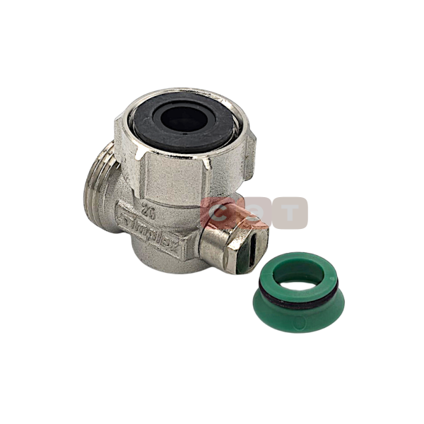 Узел нижней подводки одинарный НВ угловой  3/4EK-3/4EK