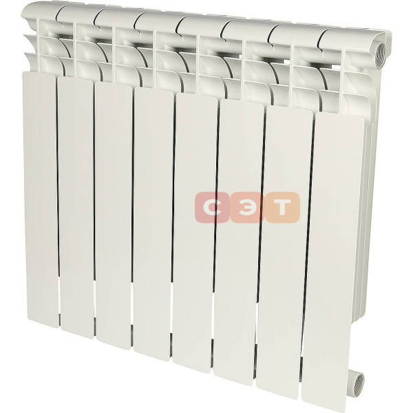 Радиатор алюминиевый секционный RAL 9016 Rommer Profi 500 ( 8 секций)