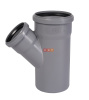 Тройник косой  раструбный 45* 110 / 75 (СЕРАЯ)