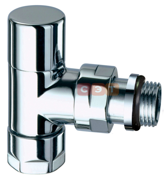Угловой запорный вентиль TopFAR(серебро) М24х19  1/2"EPDM 