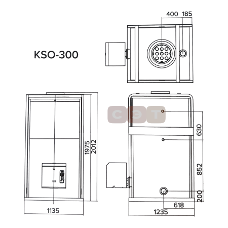 Котел напольный дизельный  Kiturami  KSO-300