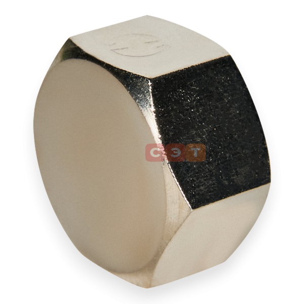 Заглушка ВР латунная (никелированная)   3/8" General Fittings