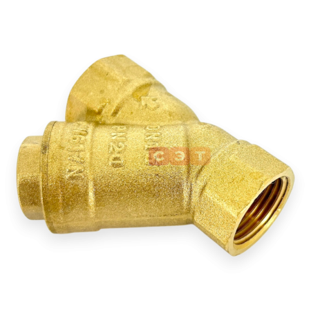 Фильтр косой (латунный)   1/2" UF с отверстием для пломбировки