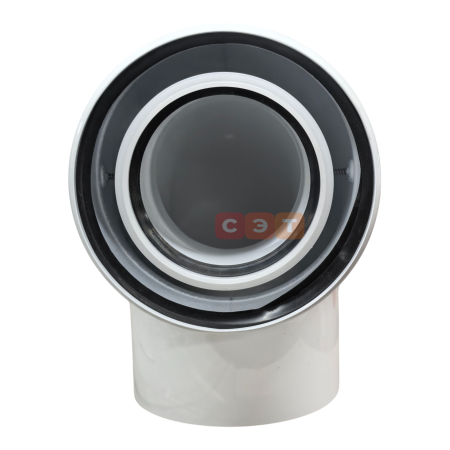 Комплект коаксиального дымохода PPR/Al   Camino Ø 80/125 мм  (труба с кончанием длиной 1000мм, отвод)