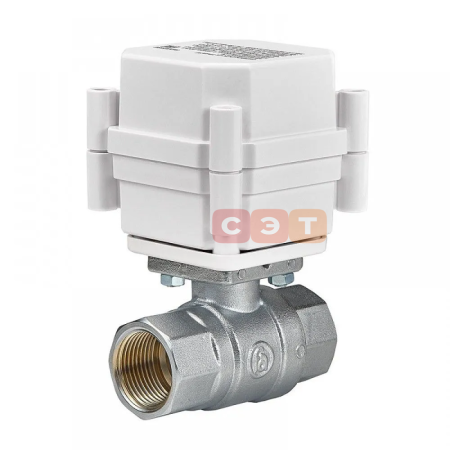 Полнопроходной шаровой кран с электроприводом 12V (серия Bonomi)  3/4"